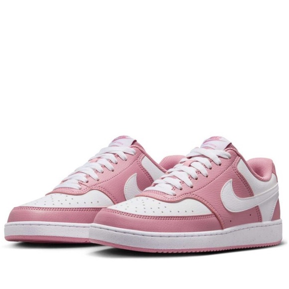 Nike Shoes - NWT!! Nike Women’s Pink and White Low-Top Swoosh Sneakers
